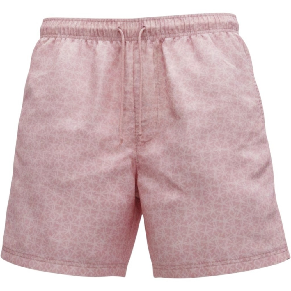 CONSTRUCT Mosaic Drawstring 7.5 XL Swim Trunks All Over Geometric Mosaic Pattern